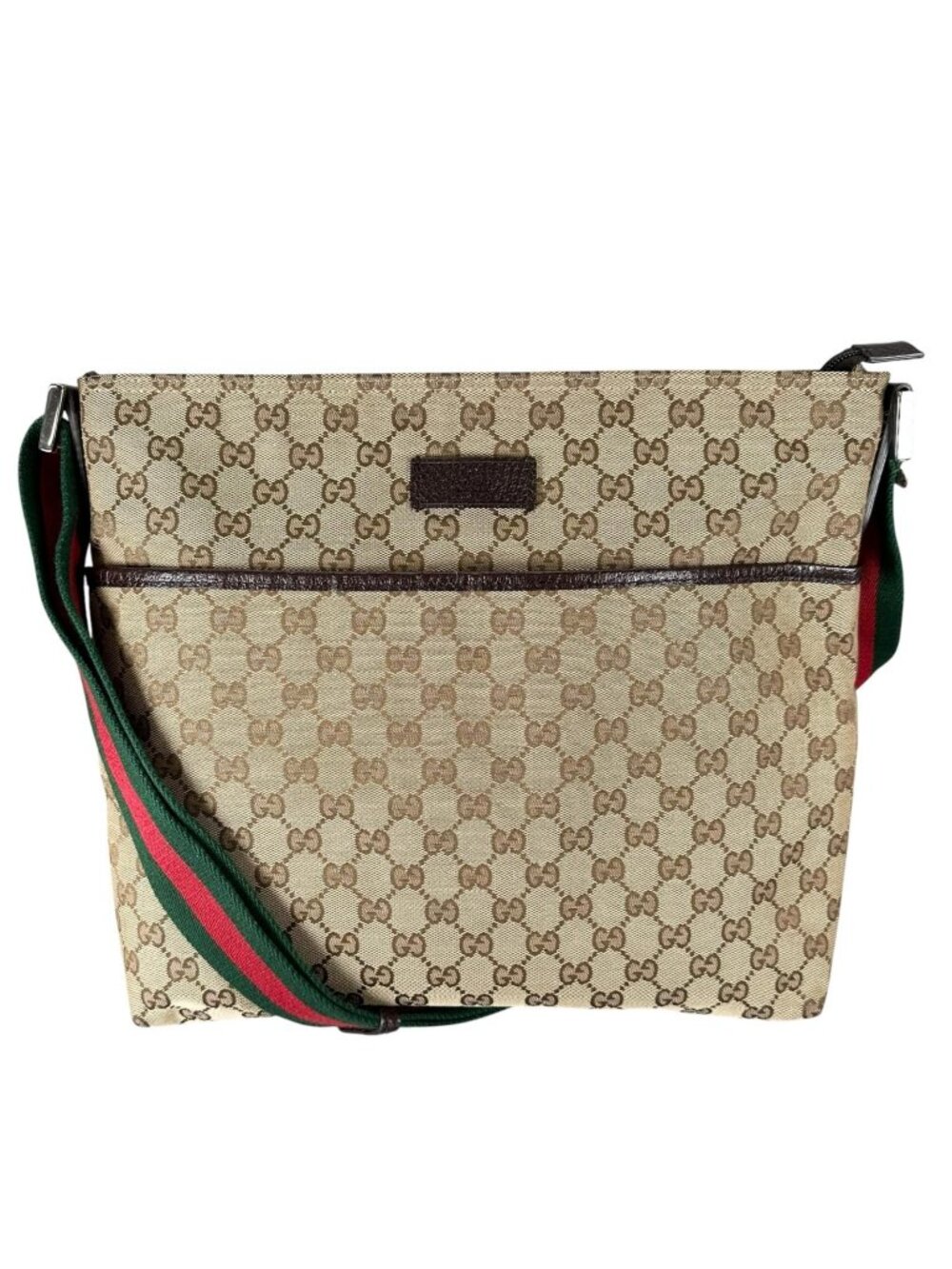 Gucci Sherry Line Tote Bag GG Canvas Beige